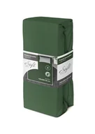Prześcieradła - Prześcieradło jersey z gumką soft 140x200 zielone na materac 25 cm - miniaturka - grafika 1