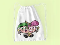 Torby szkolne - WOREK DO SZKOŁY WF/BUTY WRÓŻKOWIE CH + IMIĘ - miniaturka - grafika 1