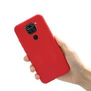 Szkła hartowane na telefon - Xiaomi Etui Silikonowe Ochronne Redmi Note 9 Czerwony - miniaturka - grafika 1