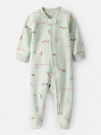 Śpiochy dla niemowląt - carter's Śpioszki w kolorze zielonym - miniaturka - grafika 1