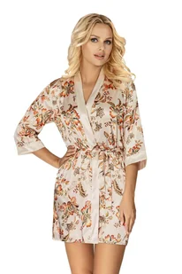 Donna Szlafrok Paris Light Beige 40 Jasny Beż - Piżamy damskie - miniaturka - grafika 1