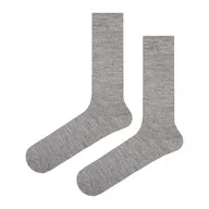 Skarpetki męskie - Skarpety wełniane grube szare gładkie EM 16 - EM Men's Accessories - miniaturka - grafika 1