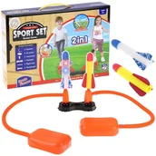 Zabawki i gry sportowe - Urwiskowo, Podwójna Wyrzutnia Rakiet Piankowych Z Pompką - miniaturka - grafika 1