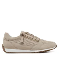 Sneakersy damskie - Sneakersy Geox D Calithe D36N0A 00022 C6738 Beżowy - miniaturka - grafika 1