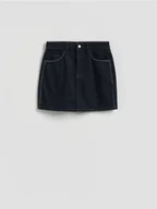 Spódnice - Reserved - Spódnica z aplikacją - granatowy - miniaturka - grafika 1