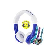 Słuchawki - BuddyPhones BP-EX-FD-BLUE-01-K Biało-Niebieskie - miniaturka - grafika 1