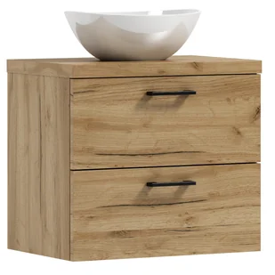 Szafka łazienkowa Luna 50 z blatem i umywalką nablatową producent - Szafki łazienkowe - miniaturka - grafika 1