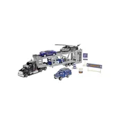 Samochody i pojazdy dla dzieci - Transporter śmigłowca policyjnego, z akcesoriami - miniaturka - grafika 1