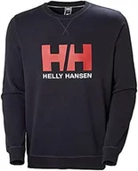Bluzy męskie - Helly Hansen Helly-Hansen męska bluza z logo Hh Crew Sweat' granatowy XXL 34000 - miniaturka - grafika 1