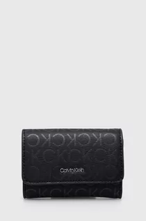 Portfele - Calvin Klein portfel damski kolor czarny - grafika 1