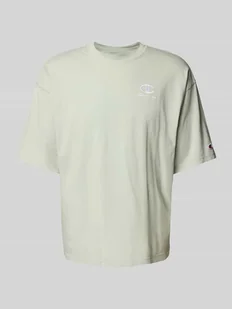 T-shirt o kroju relaxed fit z wyhaftowanym logo - Koszulki męskie - miniaturka - grafika 1