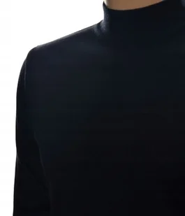 Sweter męski ze stójką z półgolfem półgolf z wełny pod marynarkę XXL 2XL czarny - Swetry męskie - miniaturka - grafika 1