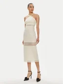 Sukienki - Patrizia Pepe Sukienka letnia 2A2729/A268-W362 Écru Slim Fit - miniaturka - grafika 1