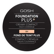 Podkłady do twarzy - Gosh Foundation Plus Creamy Compact Podkład w kompakcie 004 Natural 9g 34015-uniw - miniaturka - grafika 1