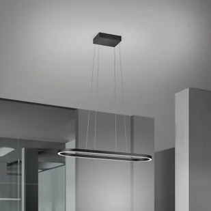 Knapstein Lampa wisząca LED Elin, czarna, sterowanie gestami - Lampy sufitowe - miniaturka - grafika 1