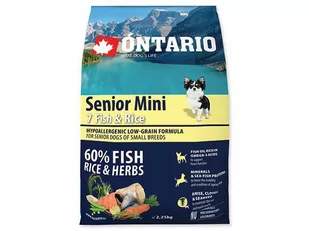 Ontario Mini 7 Fish & Rice 2,25kg - Sucha karma dla psów - miniaturka - grafika 1