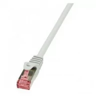 Patchcordy - LogiLink Kabel sieciowy CQ2032S CAT 6 S/FTP AWG 27/7 RJ45 1 m Szary - miniaturka - grafika 1