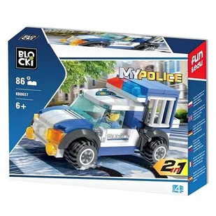 Klocki Blocki Klocki Blocki Policja 2w1 86 elementów KB0657 - Klocki - miniaturka - grafika 1