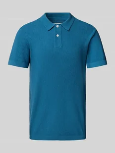 Koszulka polo o kroju regular fit z prążkowanymi wykończeniami model ‘AIDEN’ - Koszulki męskie - miniaturka - grafika 1