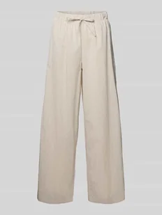 Spodnie o kroju loose fit o szerokości z czystej bawełny model 'AUGUSTA' - Spodnie damskie Spodnie o kroju loose fit o szerokości z czystej bawełny model 'AUGUSTA' - Spodnie damskie - miniaturka - grafika 1