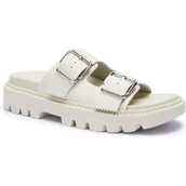 Klapki i japonki damskie - Tommy Jeans Skórzane klapki - miniaturka - grafika 1