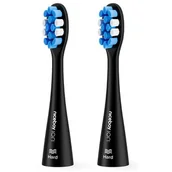 Końcówki do szczoteczek elektrycznych - Niceboy głowica wymienna Sonic Hard black 2 szt - miniaturka - grafika 1