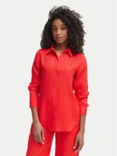 Koszule damskie - Tommy Hilfiger Koszula WW0WW44679 Czerwony Regular Fit - miniaturka - grafika 1