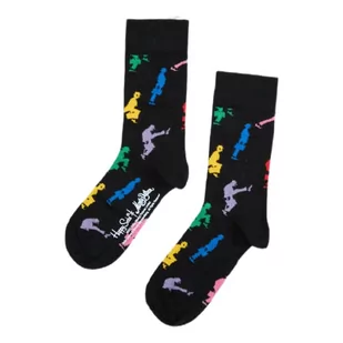 Happy Socks Ministry of Silly Walks Sock, kolorowe i zabawne, Skarpety dla kobiet i mężczyzn, Czarny-Niebieski-Różowy-Czerwony-Żółty (36-40) - Skarpetki męskie - miniaturka - grafika 1