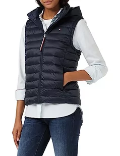 Tommy Hilfiger Damska kamizelka z wyściełanym logo Cl Lw, Pustynne niebo, XL - Kamizelki damskie - miniaturka - grafika 1
