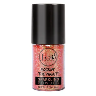 J.Cat Beauty Rockin The Night Sparkling Powder Sypki Pigment 207 Tangerine - Cienie do powiek - miniaturka - grafika 1