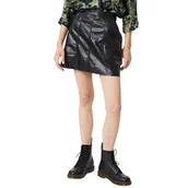 Spódnice - Spódnica damska Vero Moda Sylvia czarna mini eko skóra-S - VERO MODA - miniaturka - grafika 1