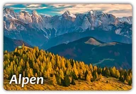 Magnesy - ALPY - Pasmo górskie - Łańcuch górski Europy - Magnes na lodówkę - miniaturka - grafika 1