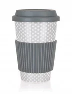 Kubki - Kubek Na Kawę Herbatę Z Silikonową Pokrywką 400 Ml - miniaturka - grafika 1