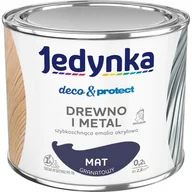 Emalie - Farba akrylowa Jedynka DecoProtect Drewno i Metal Mat Granatowy 0,2 l - miniaturka - grafika 1