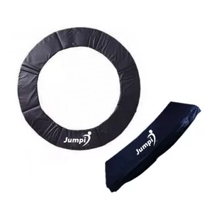 Jumpi Osłona na sprężyny i pokrowce na słupki na trampolinę 312 cm 10 FT czarna JUMPI osłonapokrowiec10ftczarna - Akcesoria do trampolin - miniaturka - grafika 1