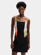 Sukienki - Desigual Sukienka letnia MONSIEUR CHRISTIAN LACROIX Marbella 24SWVW75 Czarny Slim Fit - miniaturka - grafika 1