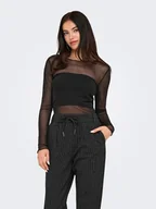 Koszulki i topy damskie - JDY Koszulka w kolorze czarnym - miniaturka - grafika 1