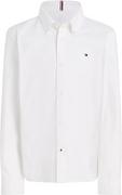 Koszule męskie - Tommy Hilfiger Chłopiec Stretch Oxford Koszula męska L/S Koszula męska, Biały, 80 - miniaturka - grafika 1