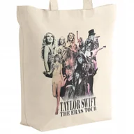 Torby i wózki na zakupy - Torba bawełniana z dnem na zakupy 42x38x10 Taylor Swift The Eras Tour - miniaturka - grafika 1