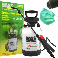 Opryskiwacze - CIŚNIENIOWY OPRYSKIWACZ 4L RĘCZNY OGRODOWY Z LANCĄ + MASECZKA - miniaturka - grafika 1