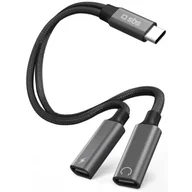Kable USB - Kabel USB-C - USB-C/USB-C SBS 2w1 TEADATYCHARGETYCK 60W 0.13 m Czarny - miniaturka - grafika 1