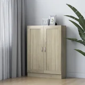 Regały - VidaXL Szafka na książki, dąb sonoma, 82,5x30,5x115 cm, płyta wiórowa 802717 VidaXL - miniaturka - grafika 1