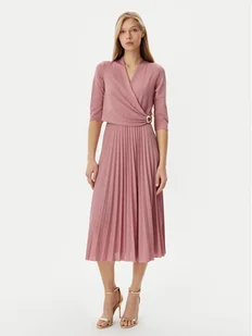 Rinascimento Sukienka koktajlowa CFC0122980003 Różowy Regular Fit - Sukienki - miniaturka - grafika 1