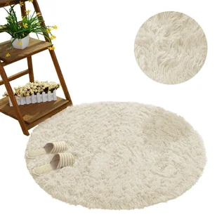 Strado Dywan okrągły Shaggy Strado 90x90 CreamBeige (Beżowy) DNDRS9090.BEIGE - Dywany - miniaturka - grafika 1