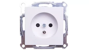 Schneider Electric Merten System M Gniazdo pojedyncze z/u z ochrona styków 16A IP20 białe MTN2500-0325 0001-00000-54294 [4466766] - Gniazdka elektryczne - miniaturka - grafika 1