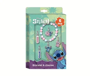 Zestaw Bransoletka i zawieszki STITCH Charms 6szt. KIDS ST00103 - Prace ręczne dla dzieci - miniaturka - grafika 1