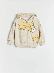 Reserved - Bluza z kapturem Król Lew - beżowy - Bluzy i sweterki niemowlęce - miniaturka - grafika 1