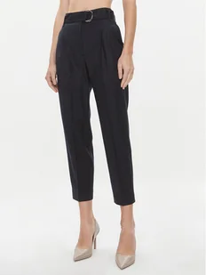 Boss Spodnie materiałowe Tapiah1 50498449 Granatowy Regular Fit - Spodnie damskie - miniaturka - grafika 1