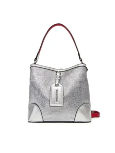 Valentino Torebka Label VBS8GW34 Srebrny - Torebki damskie - miniaturka - grafika 1