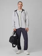 Spodnie sportowe męskie - 4F Spodnie treningowe szybkoschnące męskie - szare XXL - miniaturka - grafika 1